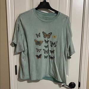 Fifth Sun Mint Butterfly Tee